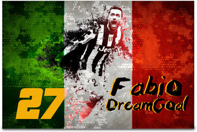 53% OFF on ShopMantra Fabio Quagliarella Italy Football Poster Paper Print