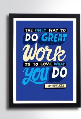70% OFF on The Only Way To Do Great Work 3D Poster