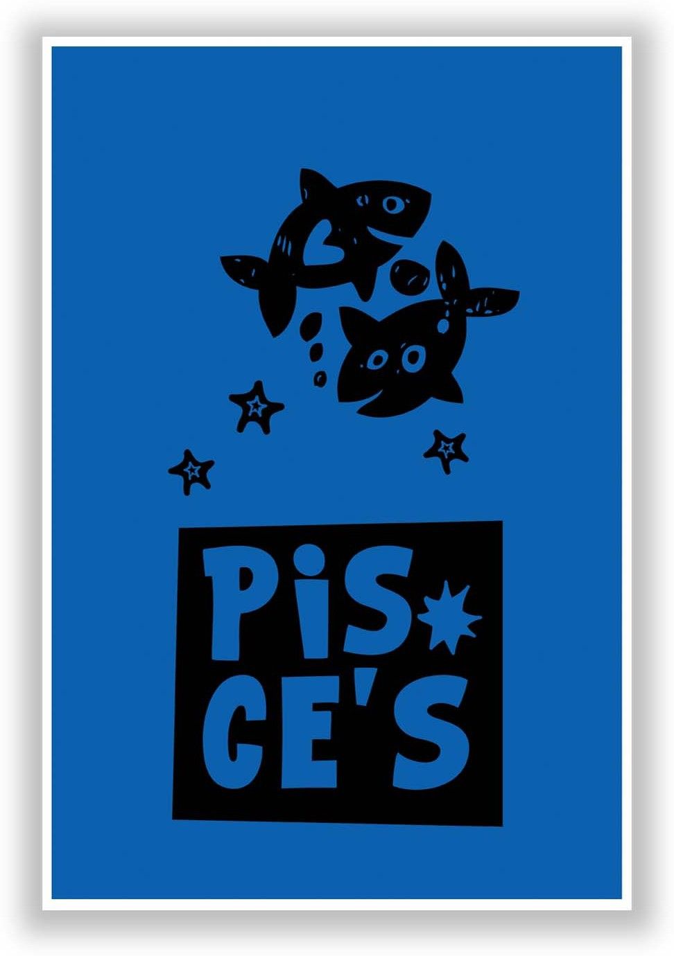 50% OFF on Pisces Blue | Zodiac Sign Gifts For Friends & Family Paper Print