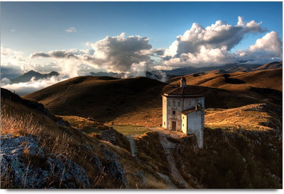75% OFF on Amy Vintage Old House In Mountains Paper Print 75% OFF on Amy Vintage Old House In Mountains Paper Print