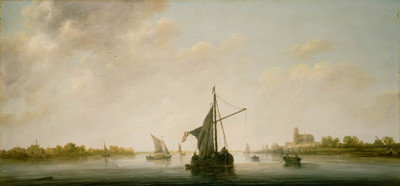 14% OFF on A View Of The Maas At Dordrecht By Aelbert Cuyp Dutch Fine Art Print