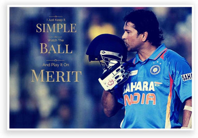 27% OFF on PosterGuy Sachin Tendulkar Quote Cricket World Cup Poster Paper Print