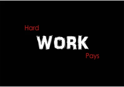 37% OFF on Hard Work Pays Poster (18 x 12 Inches) by Shopkeeda Paper Print