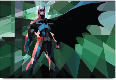 62% OFF on Batman With Shine Paper Print