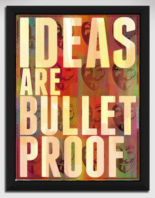 Ideas are Bulletproof Canvas Art