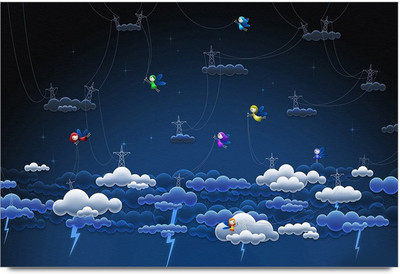 75% OFF on 3D Electrical Blue Paper Print 75% OFF on 3D Electrical Blue Paper Print