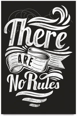 58% OFF on There are no Rules Typography Poster Paper Print