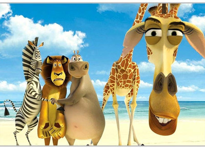 37% OFF on Madagascar Movie Poster (18 x 12 Inches) by Shopkeeda Paper Print