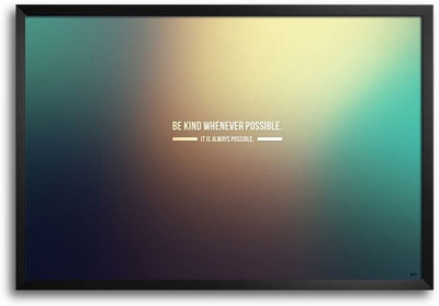 74% OFF on Be Kind Fp00004539 Framed Photographic Paper