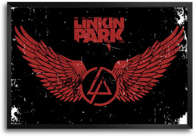46% OFF on ShopMantra Linkin Park Grunge Logo Laminated Frame Poster Paper Print