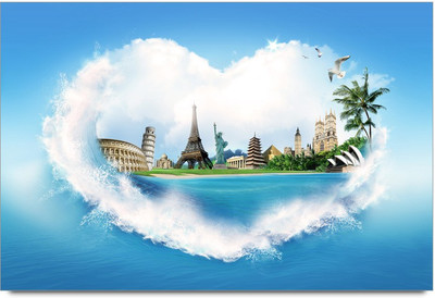 75% OFF on Amy Beautiful Scenery in The Heart of Sky 3D Poster