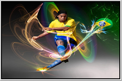 66% OFF on Ronaldinho Poster Paper Print