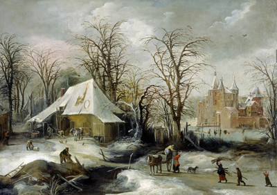 25% OFF on Print of Winter Landscape Canvas Art