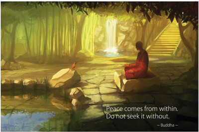 37% OFF on Artmagik Buddha Quote Poster Fine Art Print