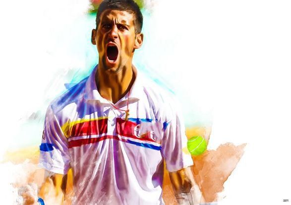 64% OFF on Novak Djokovic Tennis Star Photographic Paper
