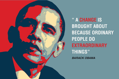 40% OFF on Barack Obama Quote Paper Print