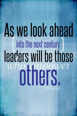 16% OFF on Poster - Motivational Quote - Leaders Look Ahead Paper Print