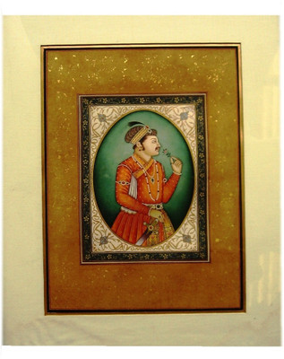 31% OFF on ICB Mugal prince painting on paper Paper Print