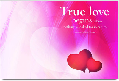 62% OFF on Love Demands Nothing Quote Paper Print