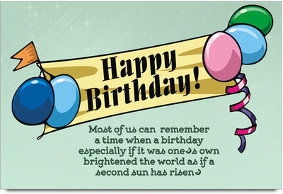 53% OFF on Happy Birthday -SMFP00002251 Laminated Poster Paper Print