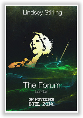 37% OFF on PosterGuy Lindsay Striling Quote Music Legends and Bands Poster Paper Print