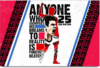 53% OFF on Shopmantra Thomas Muller Footballer Quote Poster Paper Print