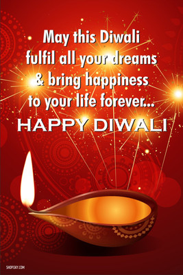 16% OFF on Poster - Many Many Happy Returns Of Diwali Paper Print