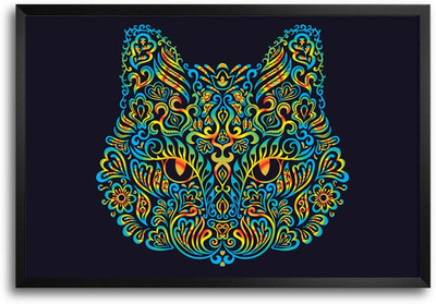 46% OFF on Abstract Shapes Cat Face Laminated Framed Paper Print 46% OFF on Abstract Shapes Cat Face Laminated Framed Paper Print