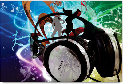 34% OFF on Amy Sony Headphones 3D Poster