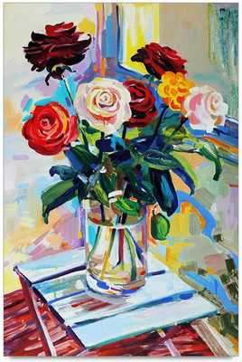 34% OFF on Amy Watercolor Flower Pot 3D Poster