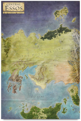 75% OFF on Amy Central Essos Map 3D Poster