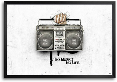 74% OFF on No Music No Life Fp00004485 Framed Photographic Paper 74% OFF on No Music No Life Fp00004485 Framed Photographic Paper