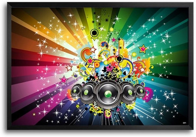 53% OFF on Music Pop Art Fp00004173 Framed Photographic Paper