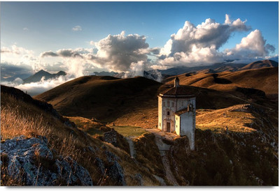 75% OFF on Amy Vintage Old House In Mountains Paper Print 75% OFF on Amy Vintage Old House In Mountains Paper Print