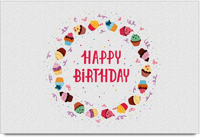 53% OFF on Happy Birthday -SMFP00002259 Laminated Poster Paper Print
