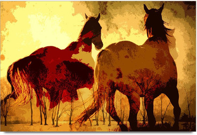 53% OFF on Horses & Forest Canvas Painting Laminated Poster Paper Print 53% OFF on Horses & Forest Canvas Painting Laminated Poster Paper Print