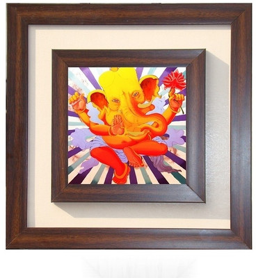 29% OFF on Lila Painting DVL- S- 660 With Wooden Frame Canvas Art