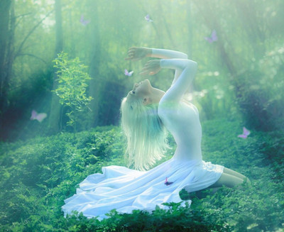 77% OFF on Painting Without Frame - Nature Girl Canvas Art