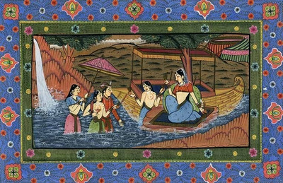 55% OFF on King with Dasiyan Mughal Miniature Fine Art Print