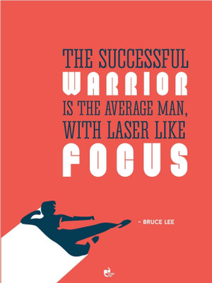 50% OFF on Thinkpot the Successful Warrior - Bruce Lee Poster Paper Print