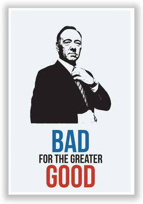 27% OFF on PosterGuy House of Cards F. Underwood Quote Poster Paper Print