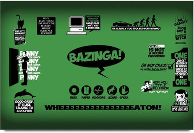 53% OFF on Bazinga Vector Artwork Laminated Poster Paper Print