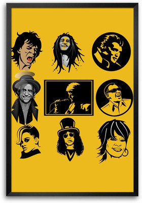 46% OFF on ShopMantra True Rockstar Laminated Frame Poster Paper Print