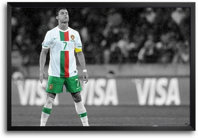 53% OFF on Cristiano Ronaldo Fp00003615 Framed Photographic Paper