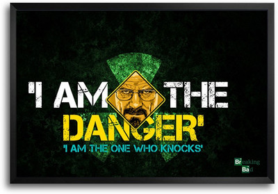 46% OFF on ShopMantra Breaking Bad One Wh Knocks Laminated Frame Poster Paper Print
