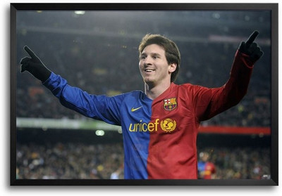 74% OFF on Leo Messi Fp00003502 Framed Photographic Paper