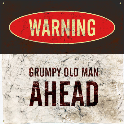 37% OFF on Warning Grumpy Old Man Paper Print 37% OFF on Warning Grumpy Old Man Paper Print