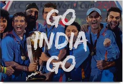 64% OFF on ShopMantra Go India Go Support Team India Paper Print
