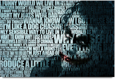 53% OFF on The Joker Quote Poster Paper Print 53% OFF on The Joker Quote Poster Paper Print