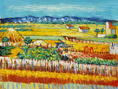 44% OFF on Handmade Oil Painting On - Country Side By ArtSingh (12x16 inch) Canvas Art